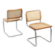 Chaise vintage marron B32 Cesca par Marcel Breuer, set de 2