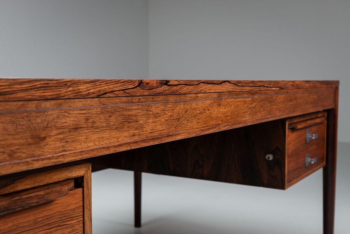 Finn Juhl FD-951 “Diplomat” desk in rosewood France & Son Denmark 1960