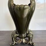 Antique glazed ceramic vase