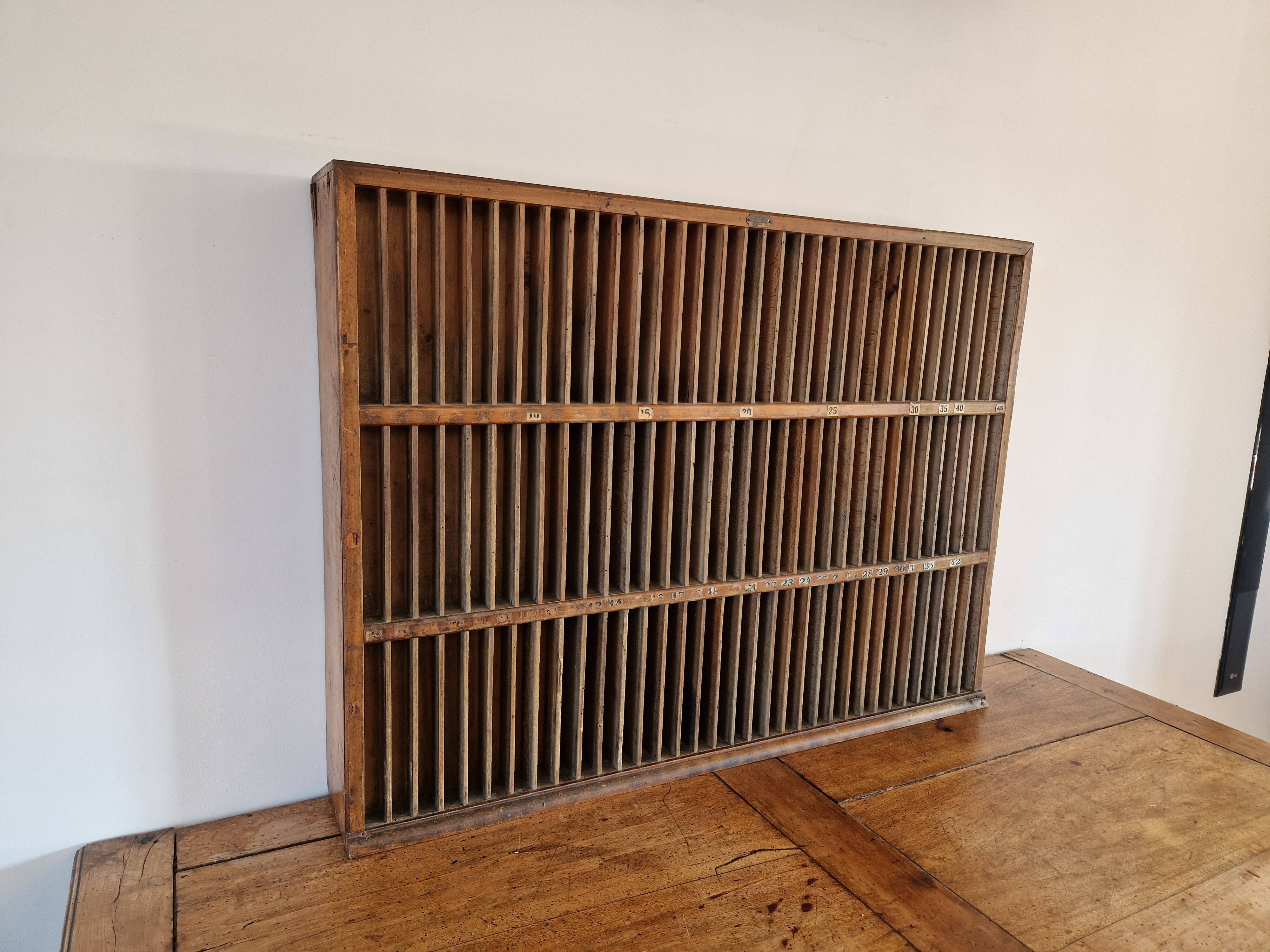 Historic Radiguer printing cabinet – characterful piece of furniture