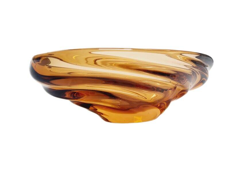 Fruit bowl attributed to J. Hospodek for Chribska Sklara, former Czechoslovakia, 1960s