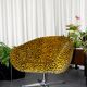 Vintage swivel shell armchair