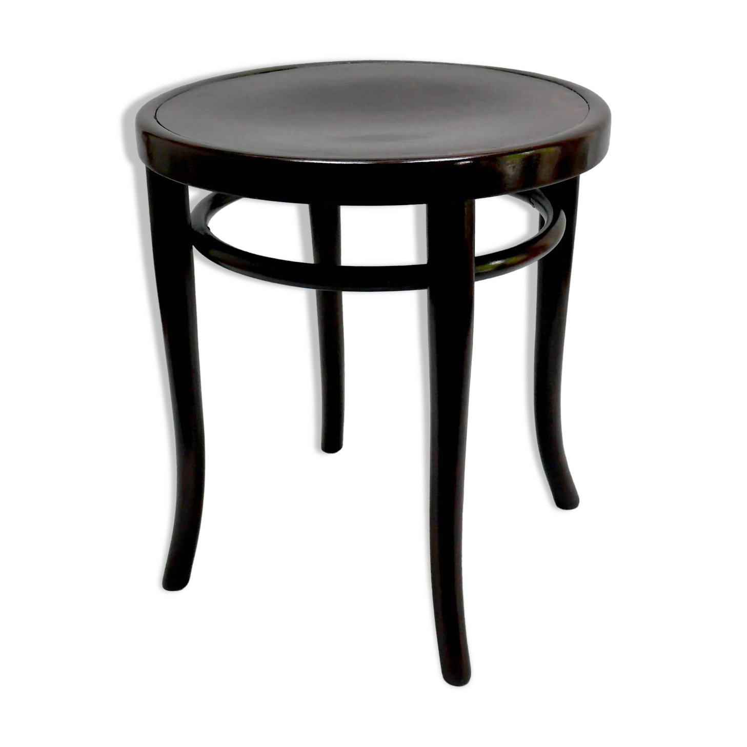 Original Thonet bentwood stool, first half of the 20th century - restored
