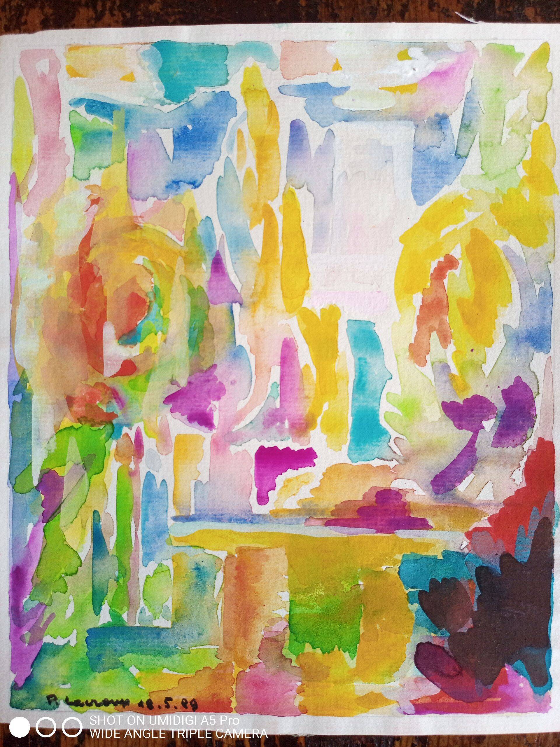 Pierre Lacroux (1909-1993) Gouache on paper 24 x 32 cm - from 1989 - (291)