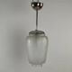 Modernist Pendant or Ceiling Lamp, Glass and Metal, 1930s/1940s, Sweden