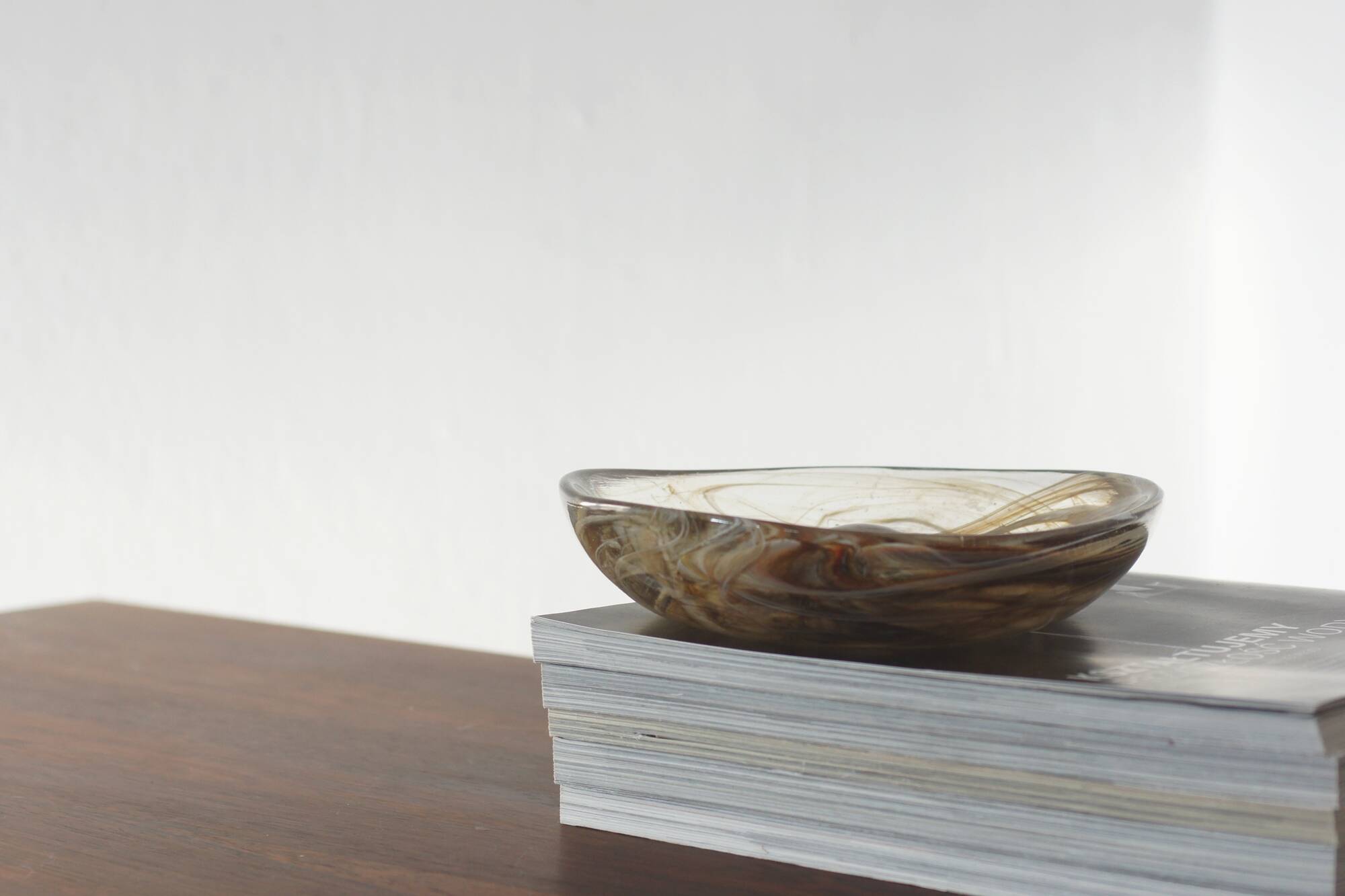 Danish Glass Model 868 Bowl by Michael Bang for Holmegaard, 1970s