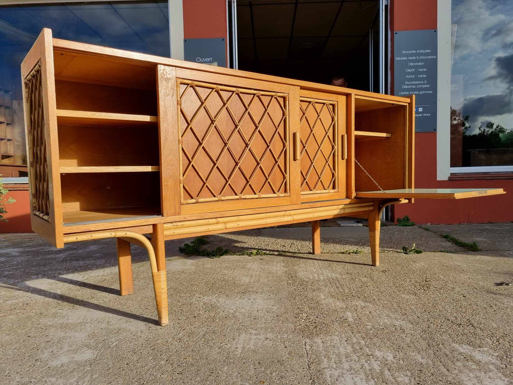 Rattan sideboard