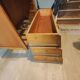 Vintage 1950 oak chest of drawers with pyramidal drawers
