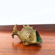 Bronze Fish Ashtray Attributed to Walter Bosse