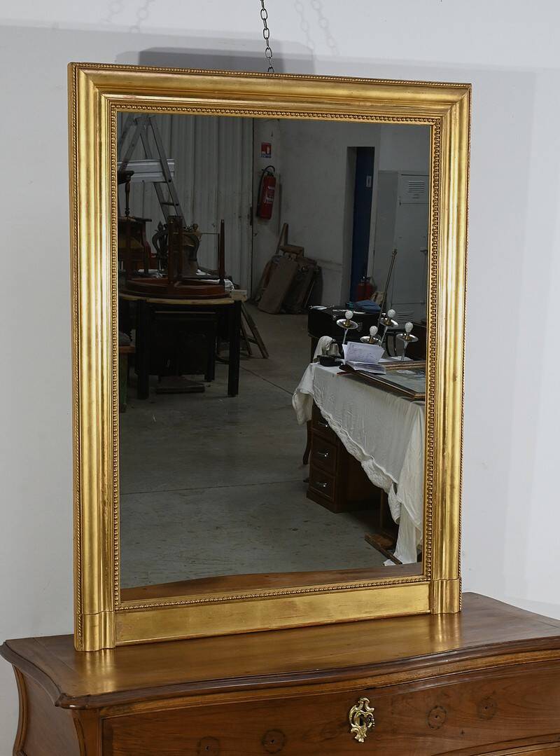 Gilded Wood Fireplace Mirror – Mid-19th Century