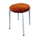 Tabouret 1960 metal & tissu