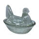 Beurrier en verre poule