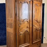 Transition period Louis XV - Louis XVI walnut wardrobe circa 1780
