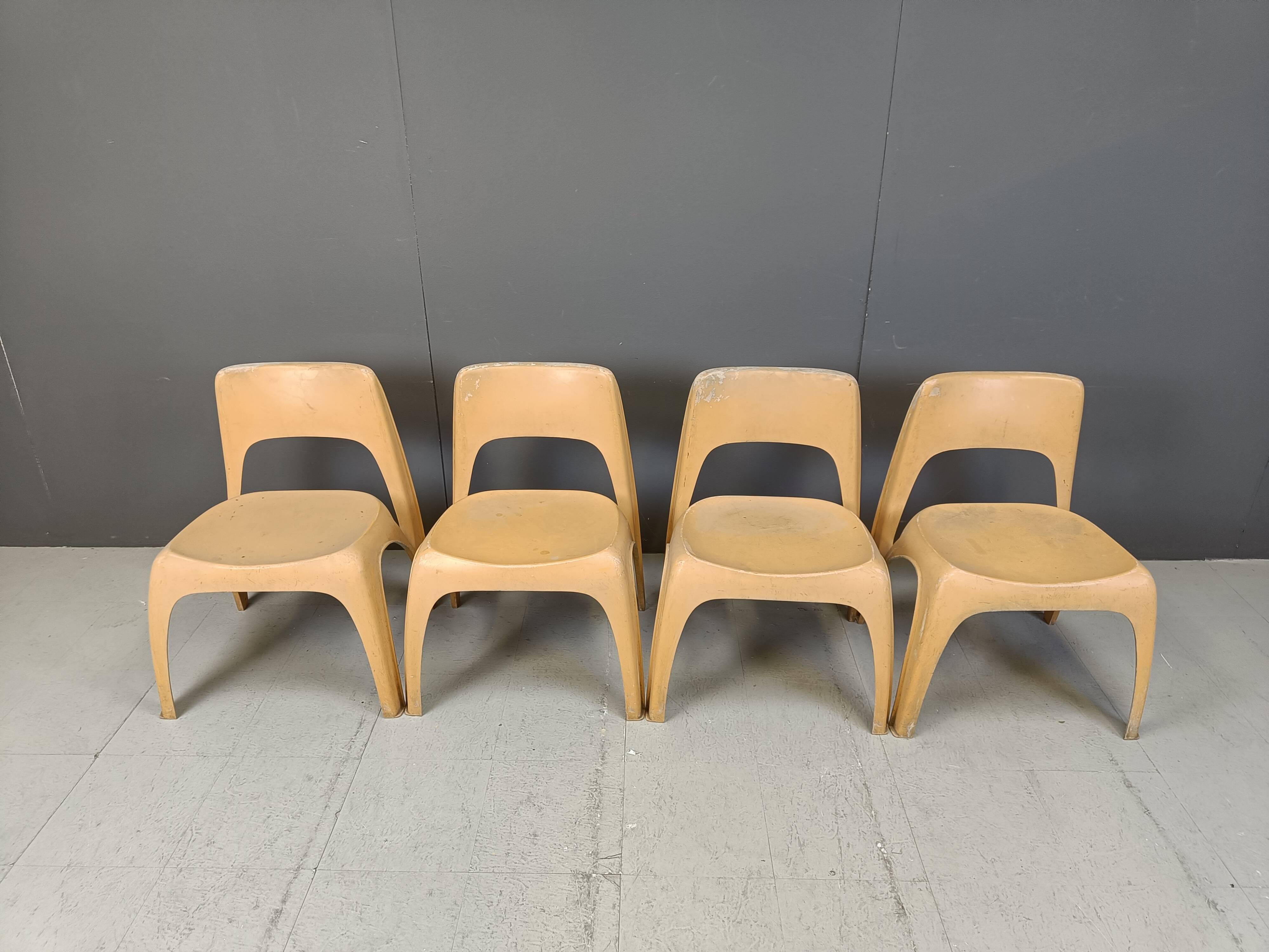 German dining set by Preben Fabricius for Interplast, 1970s