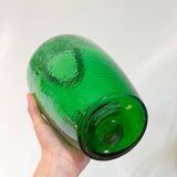Green glass vase 30 x 17 cm