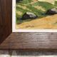 Oil on carved panel in relief, Alpine chalet