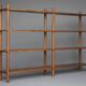 Bibliothèque en bois dur brésilien, années 1970