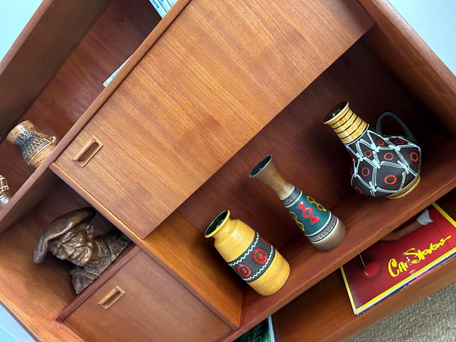 Buffet haut vintage en teck