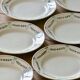 Christmas dinner plates from 1920 by Emile Bourgeois, Drouot Paris