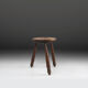 Tabouret brutaliste vers 1960