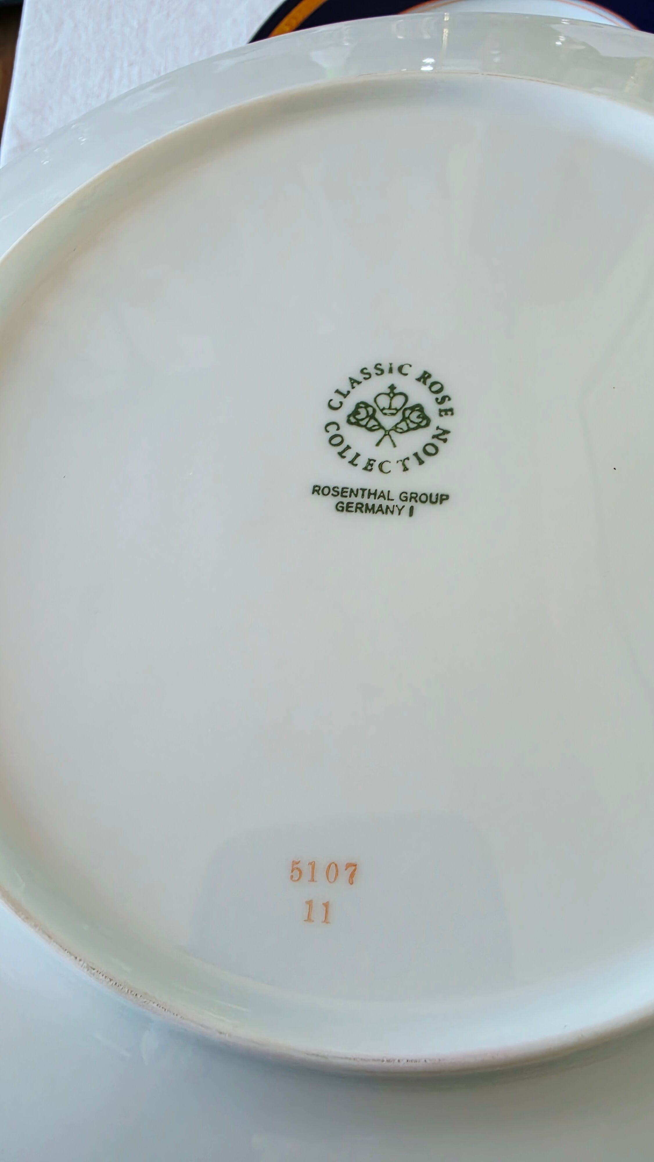 Service de 6 assiettes plates Rosenthal Classic Rose