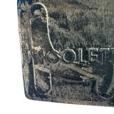 Méridienne et pouf en cuir de Nicoletti, Italie, années 1980.