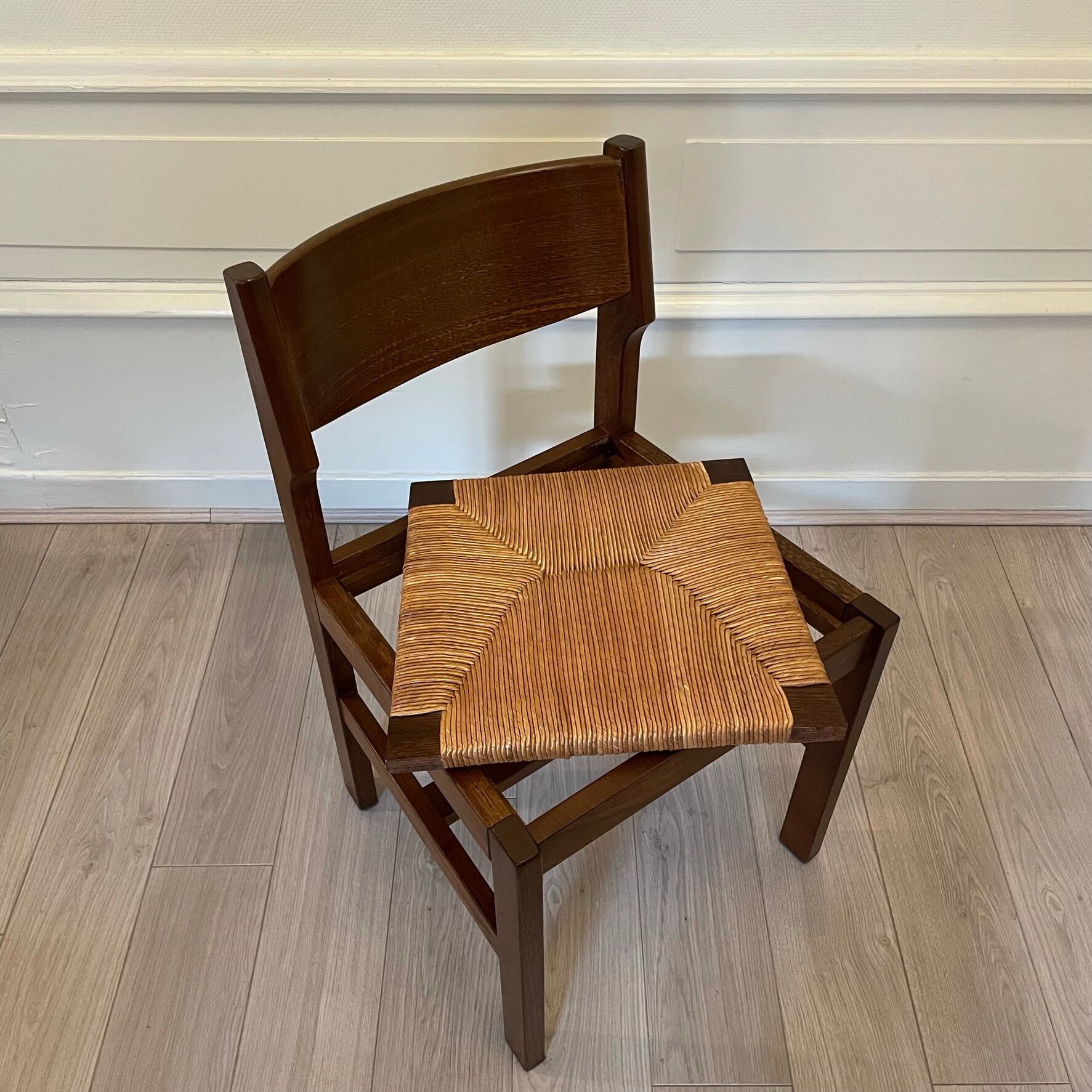 Set 4 Baumann chairs, seat mulch, 1970