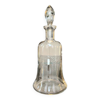 Alcohol Carafe - Bar Bottle - Vintage Glassware