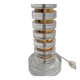 The Modern Scandinavian / Midcentury Modern table lamp with Orrefors glass and brass.