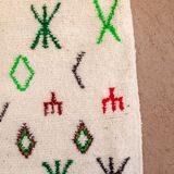 Moroccan Berber rug Beni Ourain 1X1.5 cm