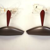Pair of Italian design wall sconces - design by Josep Lluscà for Arteluce / Flos - 1990s.