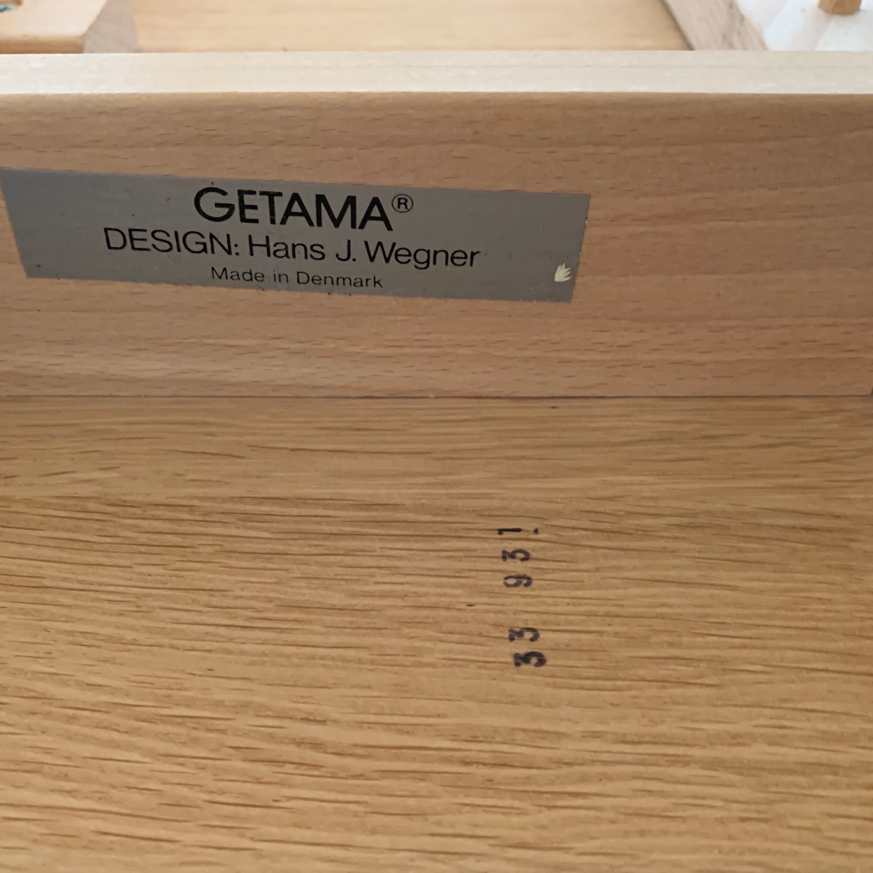 Scandinavian coffee table solid oak Hans Wegner