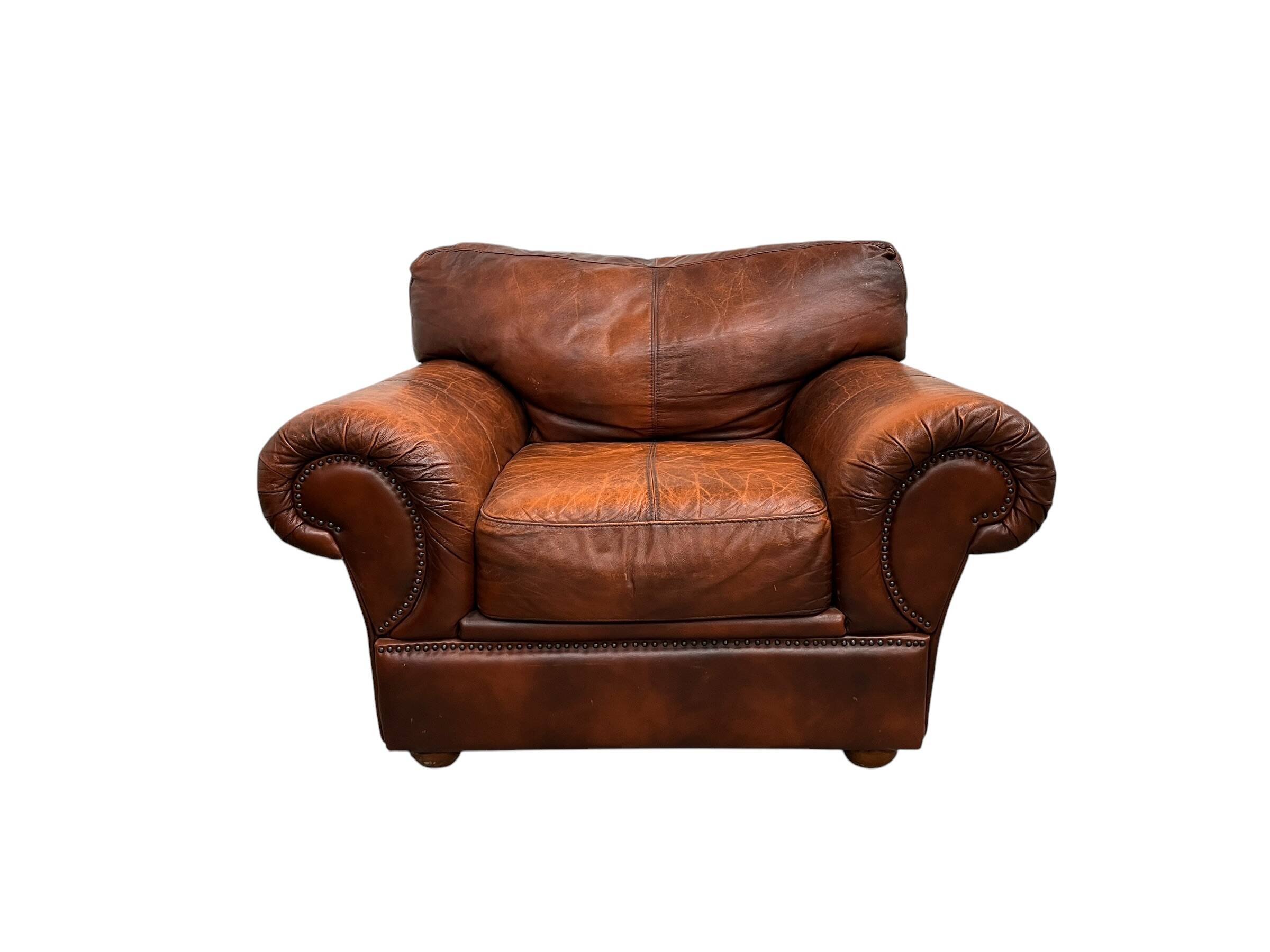 Ensemble de 2 fauteuils en cuir tchèque XL