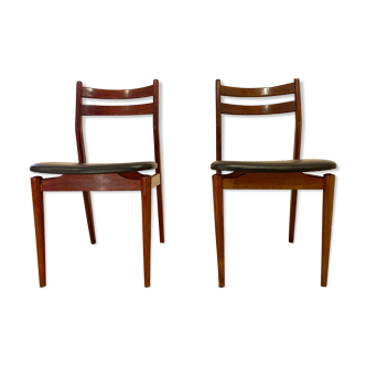 Pair of Scandinavian chairs 60s