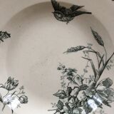 Plate Bougeois bird decoration