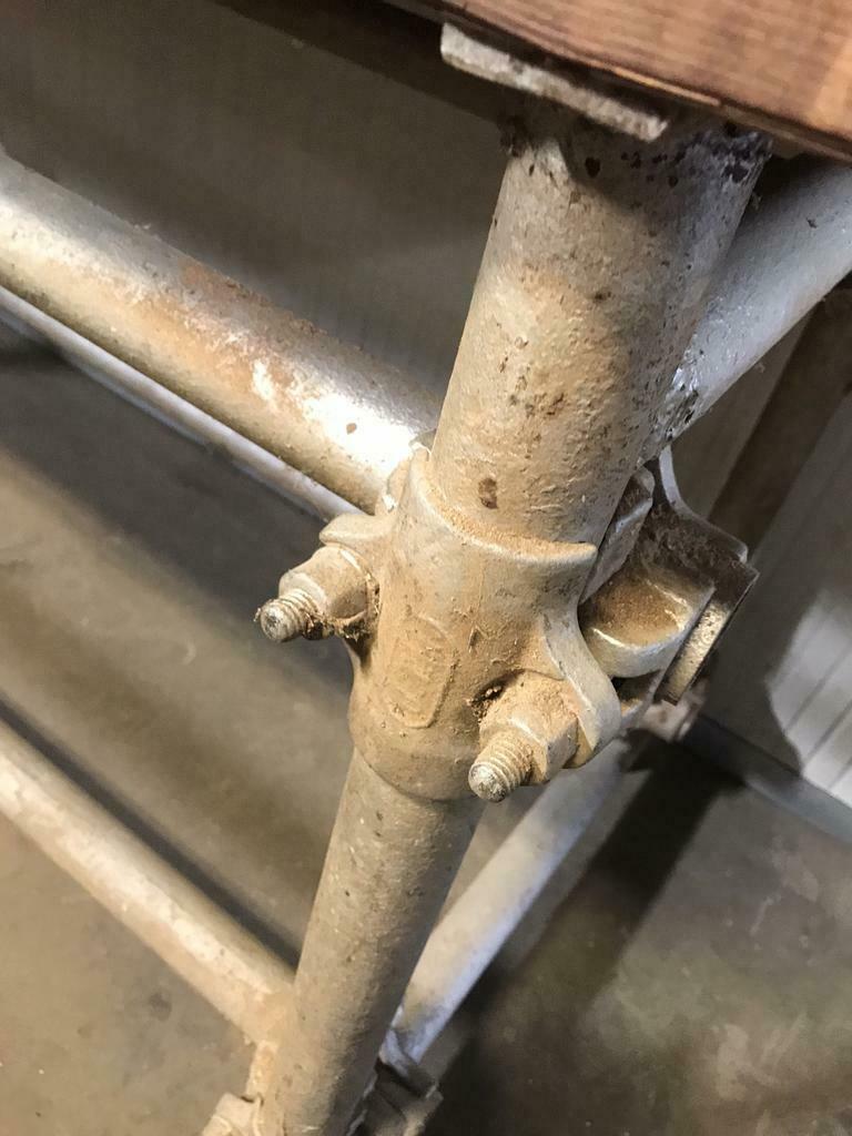 vintage industrial workbench / sidetable / work table