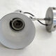 Brushed metal adjustable wall spotlight 1970s