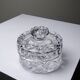 Small cut crystal jewellery box, Czechoslovakia, vintage 1980-2000