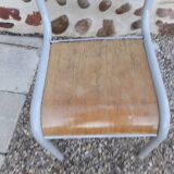 Formica school desk with chair