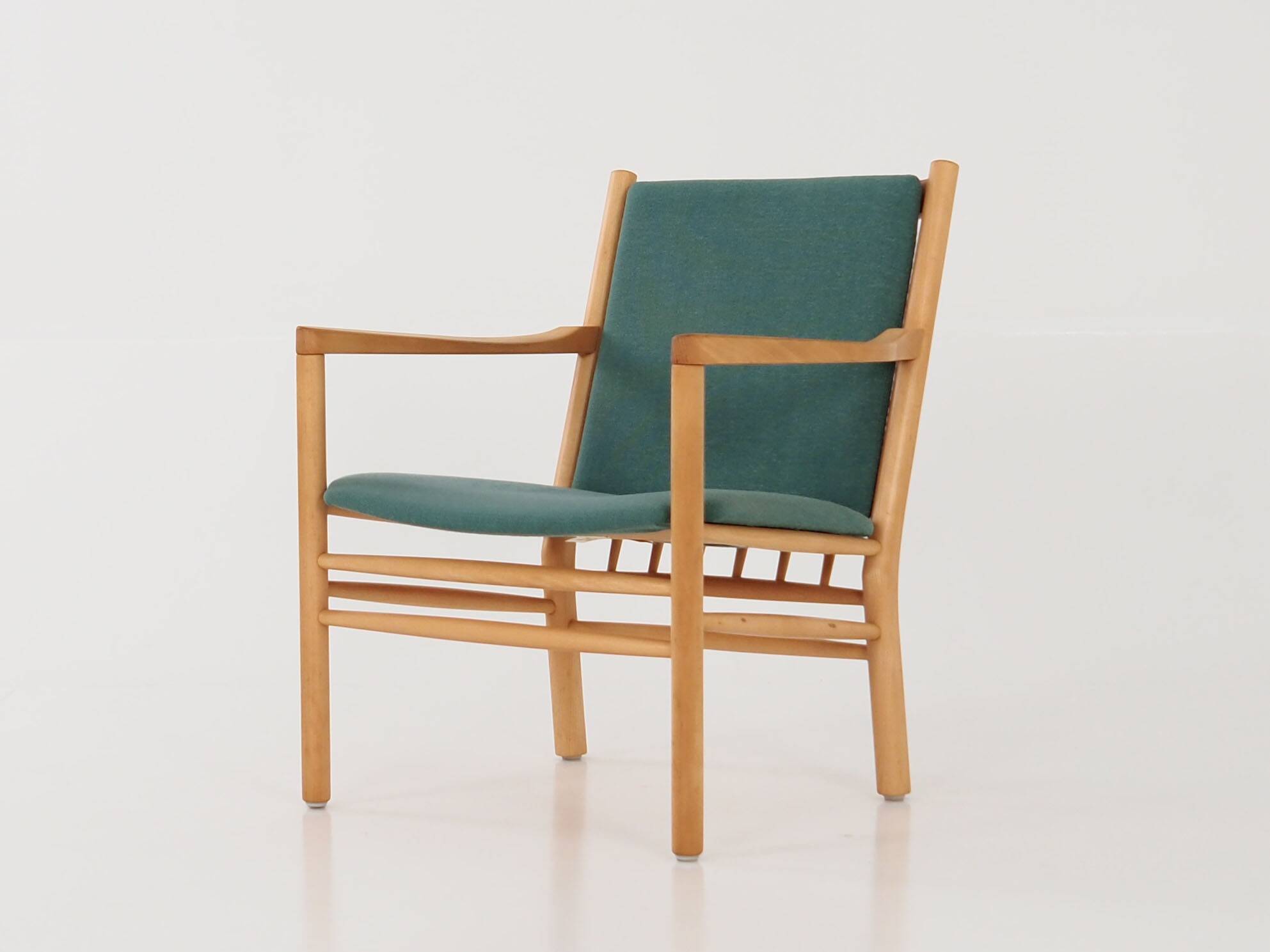 Beech armchair, Danish design, 1970s, designer: Erik Ole Jørgensen, manufacture: Tarm Stole & Møbelf