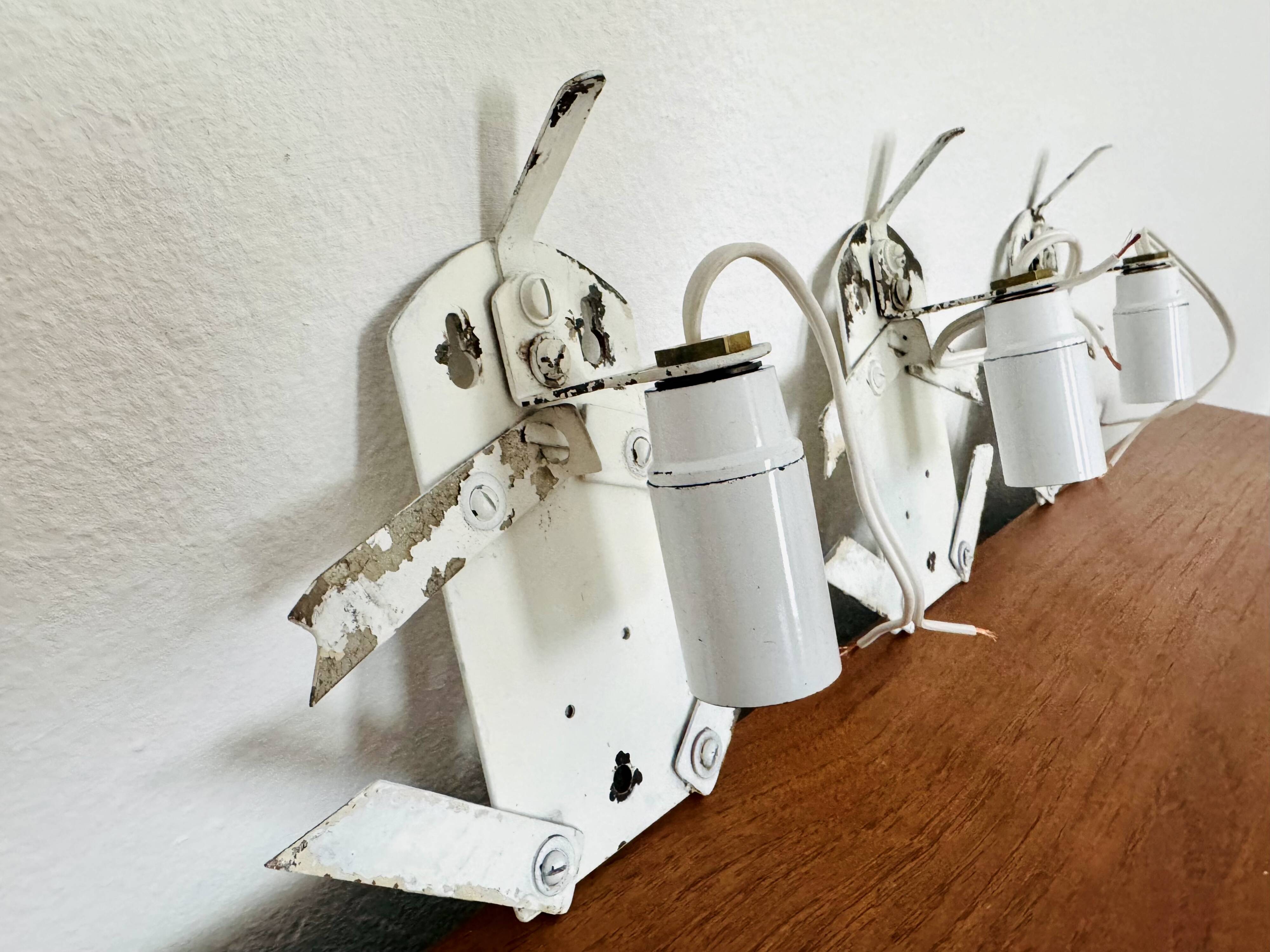 Set of  3 CORNO Wall Lamps by Wilhelm Wagenfeld