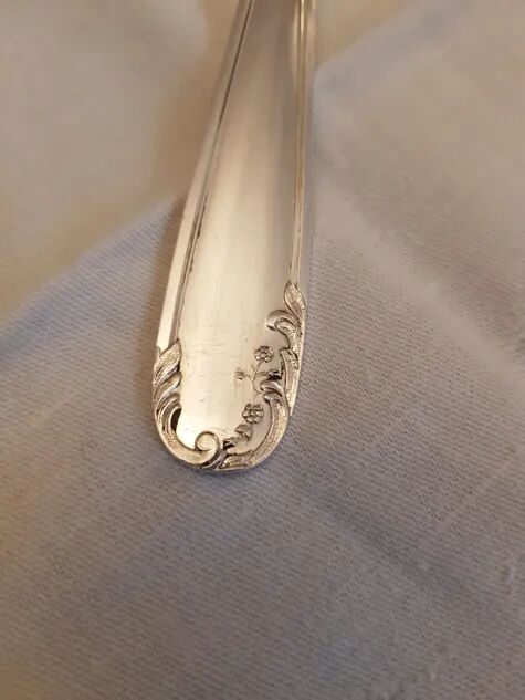 Silver cutlery set 37 pieces Louis XV style
