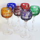 Coloured glasses from the Etzel crystal factory in Bitche Saint Louis