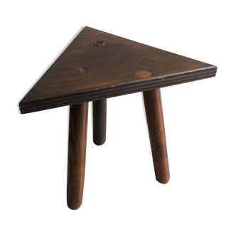 Tabouret tripode bois