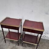 Pair of bedside Louis XVI style