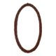 Miroir ovale en osier 38 cm