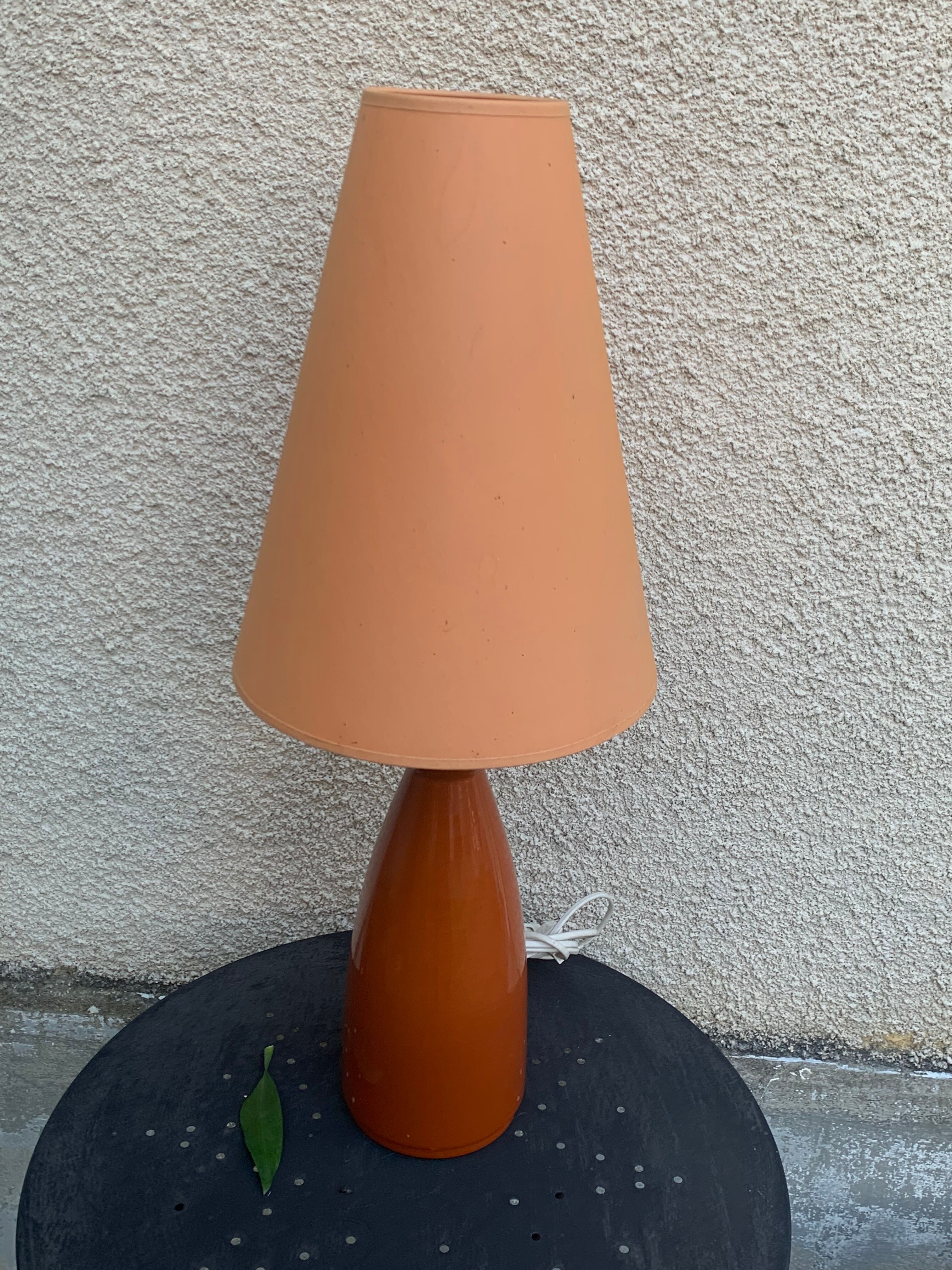 Albret lamp in ceramic glazed terracota vintage and design