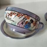 Japanese porcelain cups and saucers