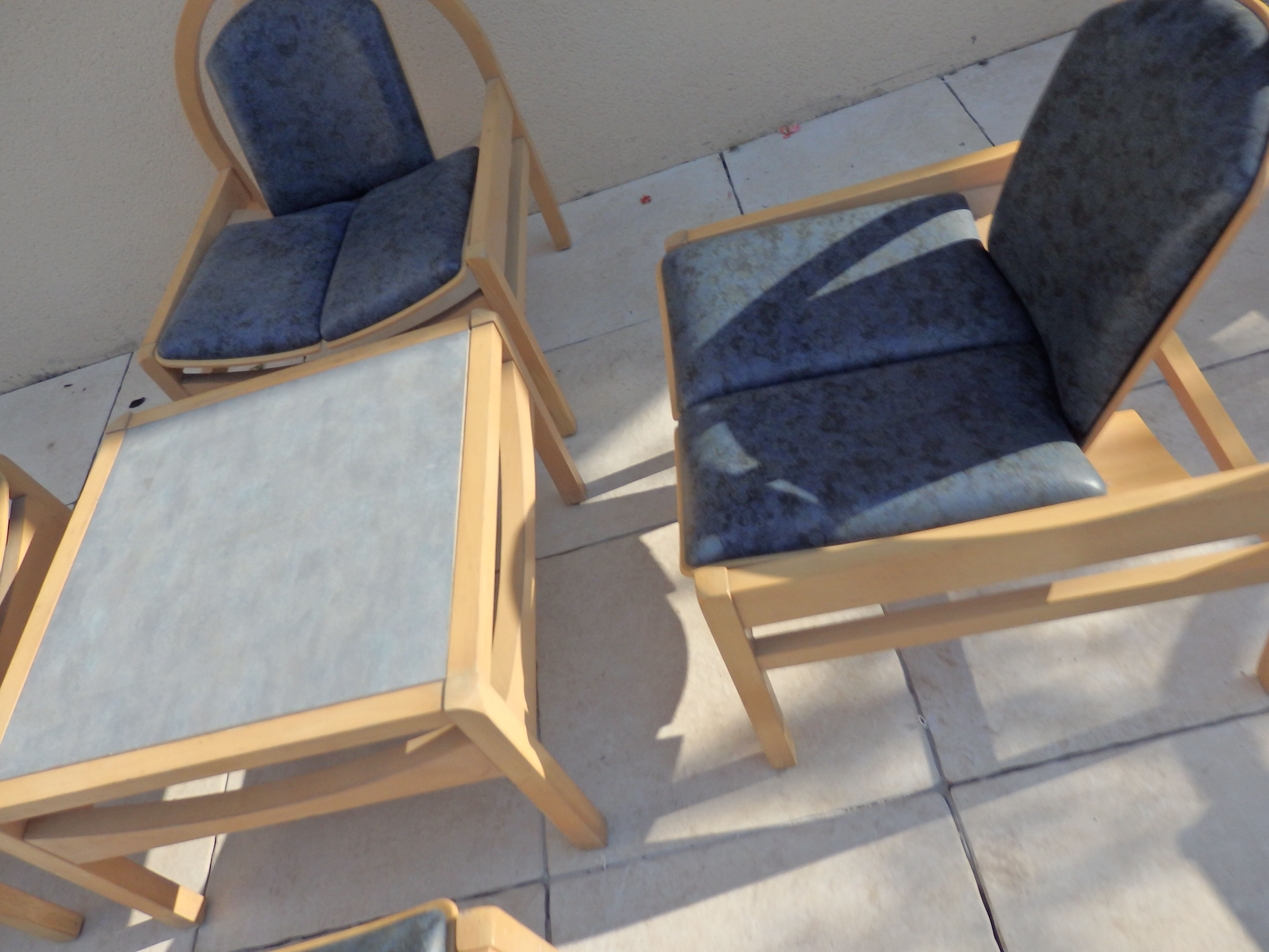 4 armchairs and 1 table Baumann argos