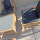 4 armchairs and 1 table Baumann argos